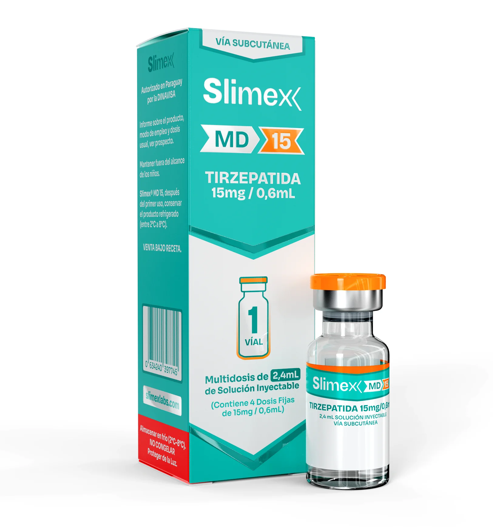 Slimex MD 15 — Tirzepatida 15 mg / 0,6 mL